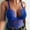 Blue, variant on Alluring Women Lace Cage Bra Elastic Cage Bra Strappy Hollow Out Bra Bustier Winter Dresses for 2022