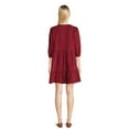 thumbnail image 5 of Time and Tru Women's Corduroy Dress with 3/4-Length Sleeves, Sizes XS-XXXL, 5 of 7
