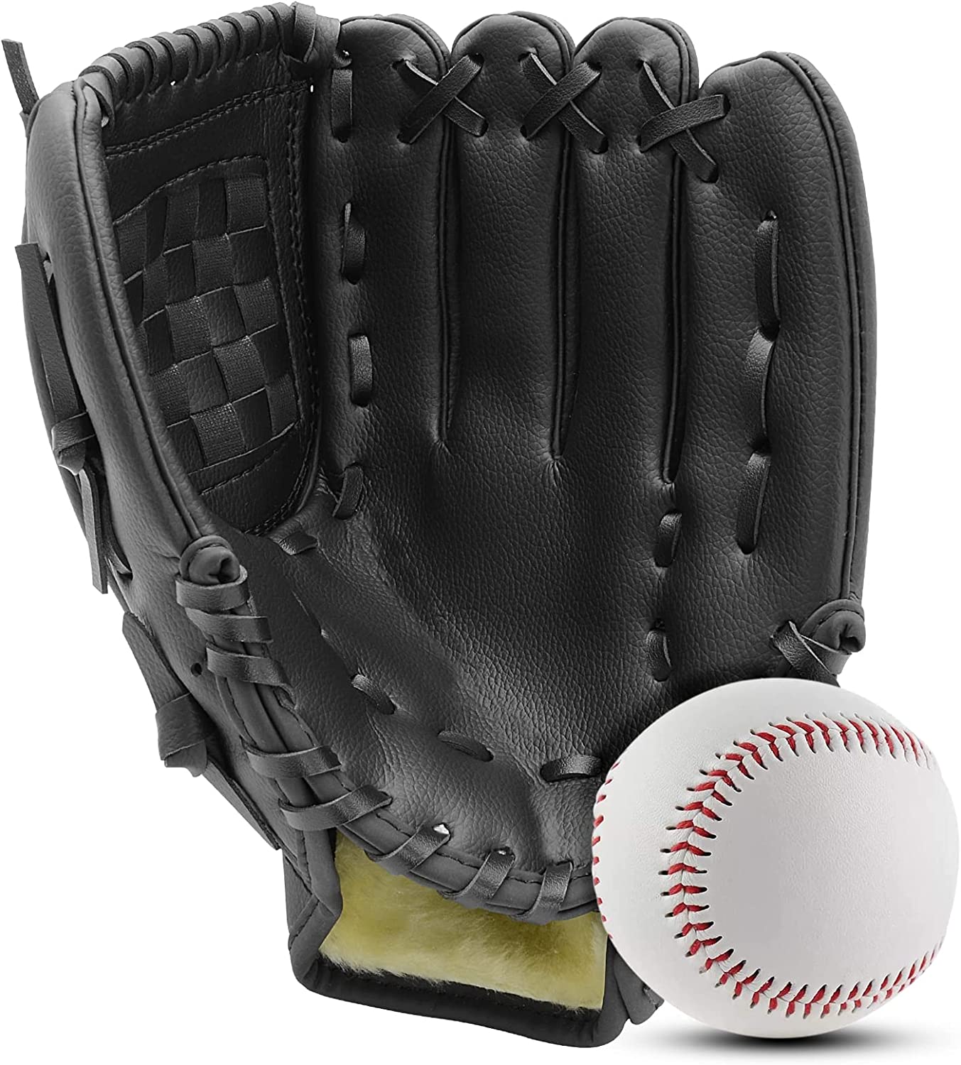Baseball Glove and Ball Set for Kids Youth Adult, Softball Glove 10.5