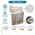 thumbnail image 6 of Orange Brown Eucalyptus Table Runner - 48 Inch Long Watercolor Spring Weeping Botanical Cotton and Linen Blended Dress Scarves Farmhouse Table Runner for Kitchen Dining, Coffee Table, 13" x 48", 6 of 8