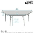 thumbnail image 5 of 30in x 60in Trapezoid Premium Thermo-Fused Adjustable Activity Table Maple/Maple/Black - Toddler Swivel, 5 of 5
