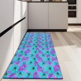 thumbnail image 4 of Daisy Flower Blue Blooms Pattern Kitchen Rug Mat,Kitchen Runner Rugs Non Skid Washable,Decorative Kitchen Floor Mats for Kitchen,Sink,Laundry,17"X47", 4 of 5