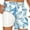 Leaf White, variant on Mens Swim Trunks with Mesh Lining Quick Dry Board Shorts Beach Swim Shorts Swimwear
