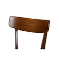 thumbnail image 5 of Baxton Studio Rika Mid-Century Modern Transitional Light Grey Fabric Upholstered and Walnut Brown Finished Wood 5-Piece Dining Set, 5 of 5