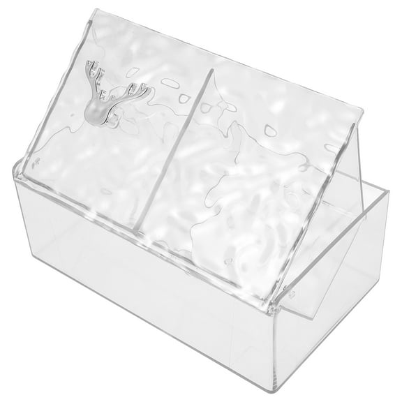 WHAMVOX Cotton Pad Holder Makeup Cosmetic Organizer Skincare Storage Travel White