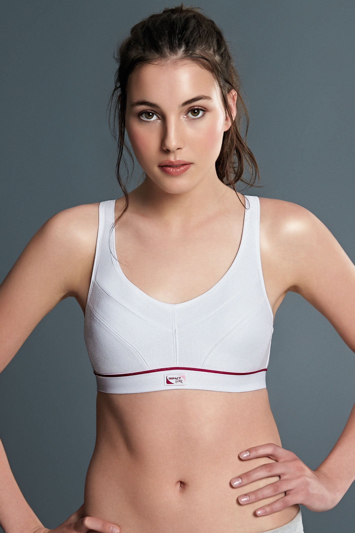 Royce WHITE Impact Free Petite Mastectomy Sports Bra, US 30C, UK