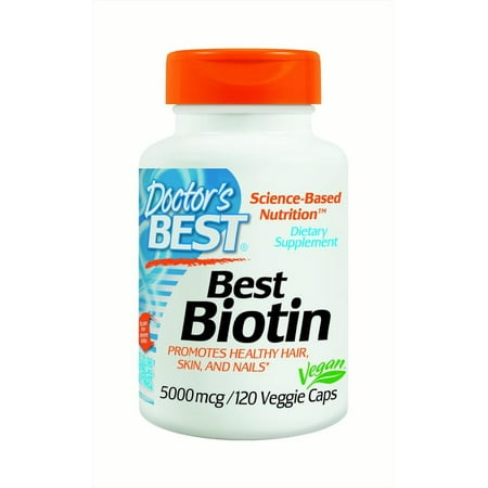 Doctor's Best Biotin 5000mcg Capsules, 120 Ct