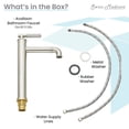 thumbnail image 3 of Avallon Single Hole, Single-Handle Sleek, High Arc Bathroom Faucet in Brushed Nickel, 3 of 11