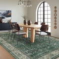 thumbnail image 4 of Washable Area Rugs, Green 8'X10' Antique Distressed Large Rug for Living Room, Modern Non Slip Stain Resistant Vintage Print Accent Carpet Floor Mat for Bedroom Dining Office Farmhouse, 4 of 6