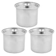 thumbnail image 1 of Unique Bargains Restaurant Stainless Steel Sauce Condiment Dipping Storage Container Box 3pcs, 1 of 1