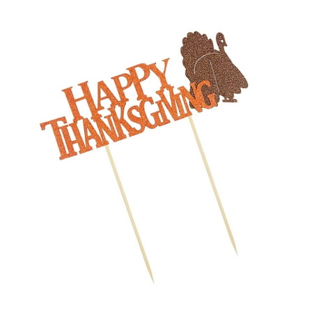 MLINS 5 Pcs Crew Topper Turkey Cake Insert Funny Cake Decorations 5pcs