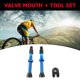 thumbnail image 2 of 2 Válvulas Presta 60 Mm + Herramienta para Neumáticos Sin Cámara Bicicleta Montaña (azul), 2 of 3