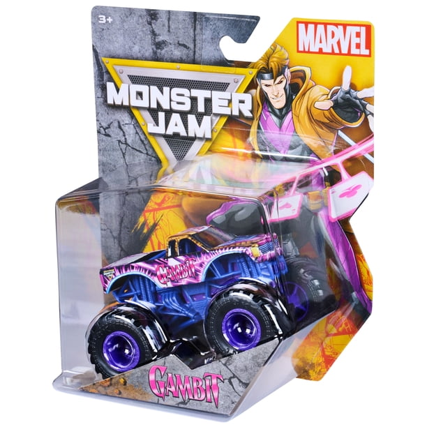 Monster Jam, Marvel Official Gambit Monster Truck, Die-Cast