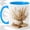 Blue, variant on Boho Pampas Grass Accent Mug, 11oz Ceramic Coffee Cup for Decor Lovers