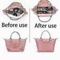 thumbnail image 4 of Felt Insert Bag Fits For Longchamp Handbag Liner Bag Felt Cloth Makeup Bag Support Travel Portable Insert Purse Organizer, 4 of 5
