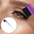 thumbnail image 7 of Unique Bargains Dual Comb Eyebrow Brushes for Women Eyelash Eyebrow Travel Makeup Tool Purple 8.15" Length, 7 of 7