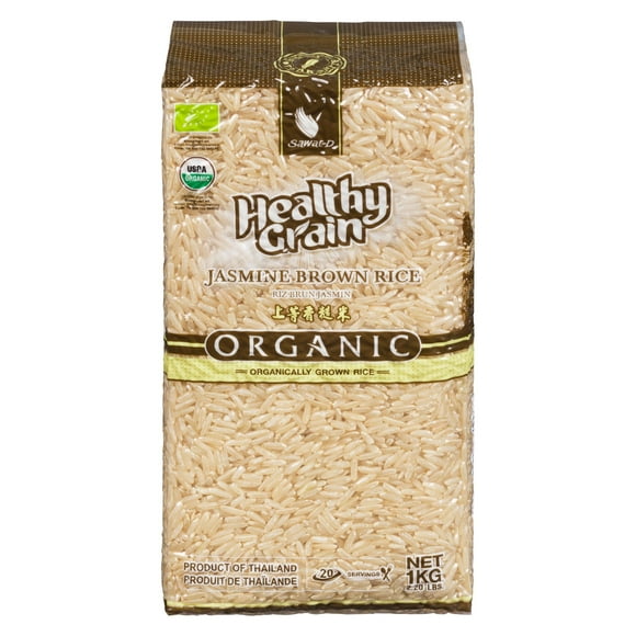 Riz brun jasmin biologique Healthy Grain de Sawat-D 1 Kg