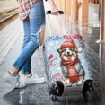 thumbnail image 3 of Hello Winter Miniature American Shepherd Smiling in Red Scarf Hat Welcome Christmas Travel Luggage Cover MAS Dog Lover Gifts Suitcase Dust Protective Decor - 00017, 3 of 5