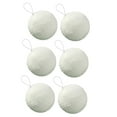 thumbnail image 3 of 6 bolas navideñas blancas con cuerda para decorar, hogar y fiestas. 4 cm, 3 of 9