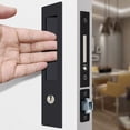 thumbnail image 5 of Push spring pocket door handle sliding door lock sliding door conceal latch, 5 of 6