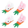 thumbnail image 3 of Here's a refined and professional product description based on your input:\n\n \n\n**4PCS Cartoon Plush Rabbit Hairpins – Durable Non Slip Bunny Hair, 3 of 5