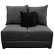 thumbnail image 3 of Love Seat El Bazar Store Orlando Gris Oxford Tela Lino nacional, Sillon 2 plazas, Modular, 3 of 5