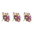 thumbnail image 4 of mmirethe 1/2/3/5 2x Fausses Roses Haute Plasticité Large Gamme d'Applications Motif Tridimensionnel Complet Multicolore Violet 3 Pcs, 4 of 6