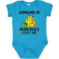 thumbnail image 3 of Inktastic Someone in Miami Beach Loves Me Boys or Girls Baby Bodysuit, 3 of 5