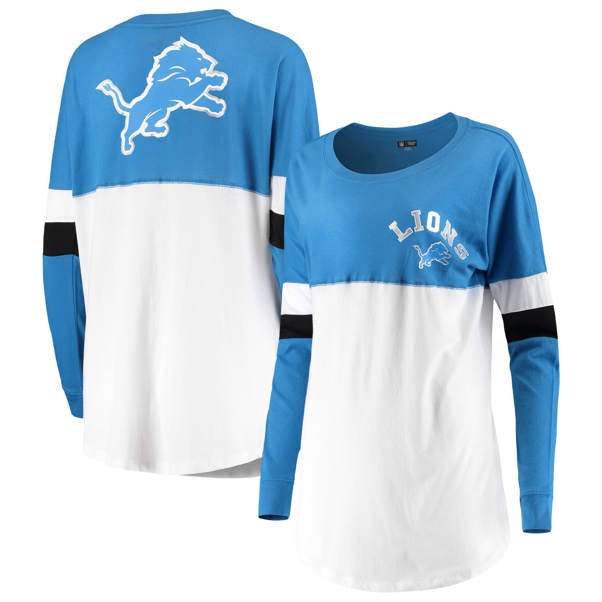 Detroit Lions New Era Women's Varsity Athletic Long Sleeve T-Shirt