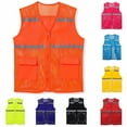thumbnail image 6 of Ana Men and Women Workwear Summer Mesh Vest Breathable Reflective Strip Printed, 6 of 9