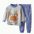 thumbnail image 5 of UAYOTSE Childrens Comfortable and Breathable Long Sleeved Home Clothes Cute Cartoon Pattern Pajama Set,Sizes 4-5 Years, 5 of 5