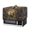 thumbnail image 7 of TSOVTHRID Rooster Flower Oil Painting Print Microwave Oven Cover Dust-Proof Microwave Oven Cloth Cover Small Appliance Dust Covers Case Protections Protector, 18.25"W x 14.5"D x 11"H, S, 7 of 7