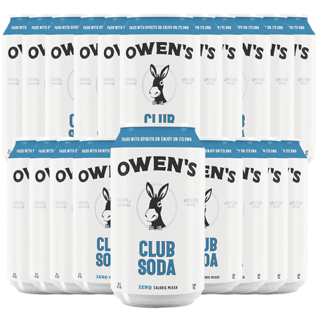 Owen’s Craft Mixers Club Soda HandA with Premium Ingredients Vegan & Gluten-Free Soda Mocktail and Cocktail Mixer