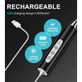 thumbnail image 2 of Handheld Milk Frother for Coffee, Rechargeable Electric Whisk with 3 Heads 3 Speeds Drink Mixer Foam Maker For Latte, Cappuccino, Hot Chocolate, Egg - Silver, 2 of 12