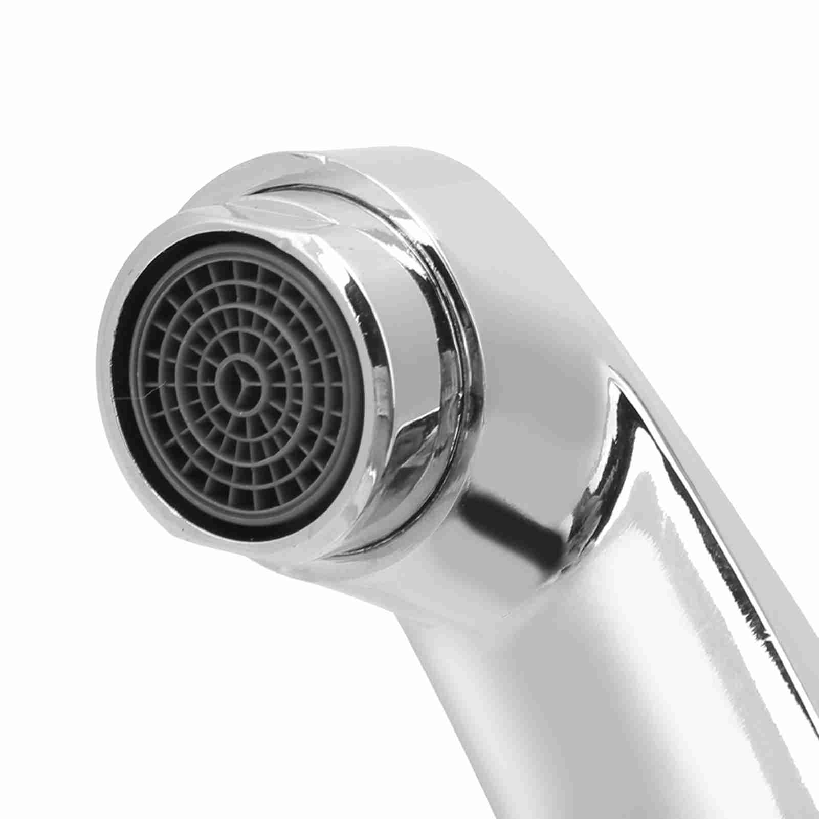 Rupoun G1/2in Household Zinc Alloy Single Handle Faucet Water Tap for Bathroom Kitchen Sink Basin 4.9 in / 12.5 cm