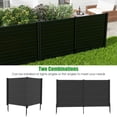 thumbnail image 6 of Resenkos Hedges Fence,Faux Hedge Panels,2-Pack Outdoor Picket Fence with 3 Cuspidal Foot Stakes-Black, 6 of 7
