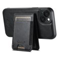 thumbnail image 6 of Compatible for Mag-Safe for iPhone 13 Wallet Case, Detachable PU Leather Wallet Case with Flip Card Holder, Stand Protective Phone Cover for Men Women Support Magnetic Car Mount, Black, 6 of 6