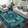 thumbnail image 2 of Celtic Tree of Life Rug Carpet Outdoor Home Decorative Area Rug Bedroom Area Rug Hallway Bedroom Bathroom Outdoor Living Room Décor Area Rug Rectangle Area Rug, 2 of 5