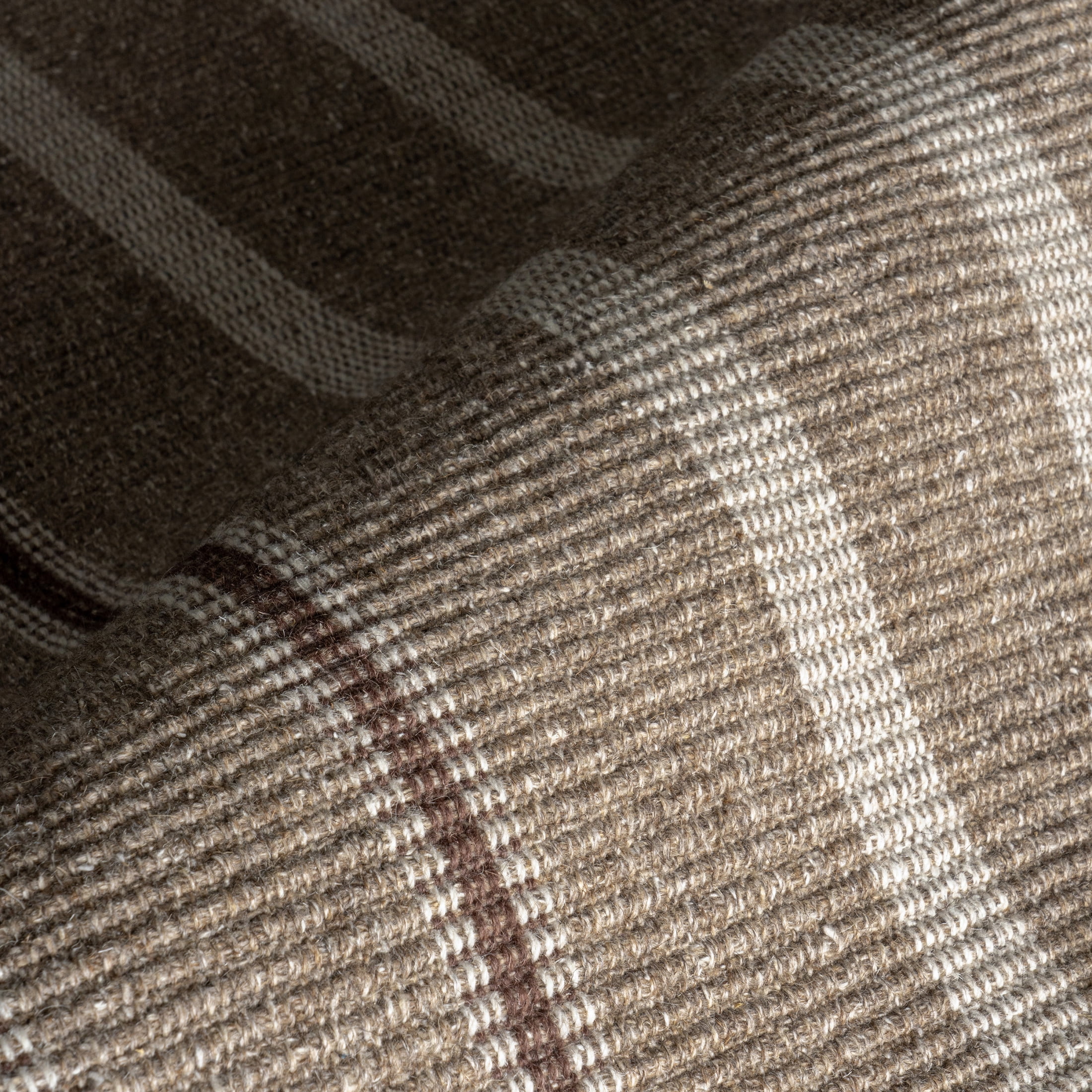 Rugs USA Toluca Striped Wool Area Rug, 9' 6" x 13' 6", Toluca Taupe
