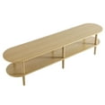 thumbnail image 6 of Torus TV Stand in Light Oak, 6 of 9