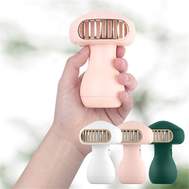 onlyliua para Interior/Exterior Ventilador de Mano de 500 Mah, Ventilador Portátil, Ventilador de Mano, Ventilador Pequeño Recargable con Puerto Usb para Viajes, Viajes Al Trabajo, Picnic