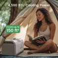 thumbnail image 5 of Waykar 4500 BTU Portable Air Conditioner for Camping, Advanced Dual-Hose System for Tents & RVs, 110V AC/DC Inverter Support, 3-in-1 Cooling, Dehumidifier & Fan for Off-Grid Outdoor Comfort, 5 of 9