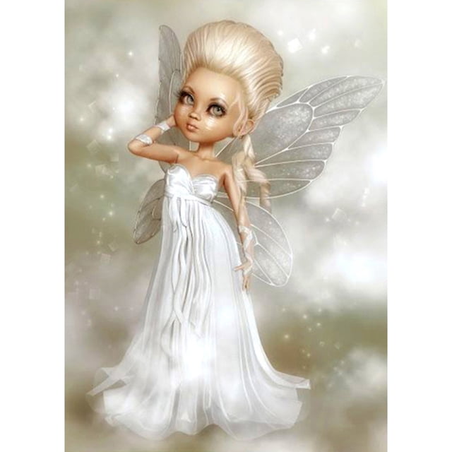 Taladro de pintura de diamante (DE9833) Kit Chica fea 5D DIY Rhinestone redondo completo (A2227) 50x70cm FLhrweasw Nuevo