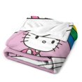 Custom HelloKittySanrio Kawaii Blanket for Kids & Adults, Anti