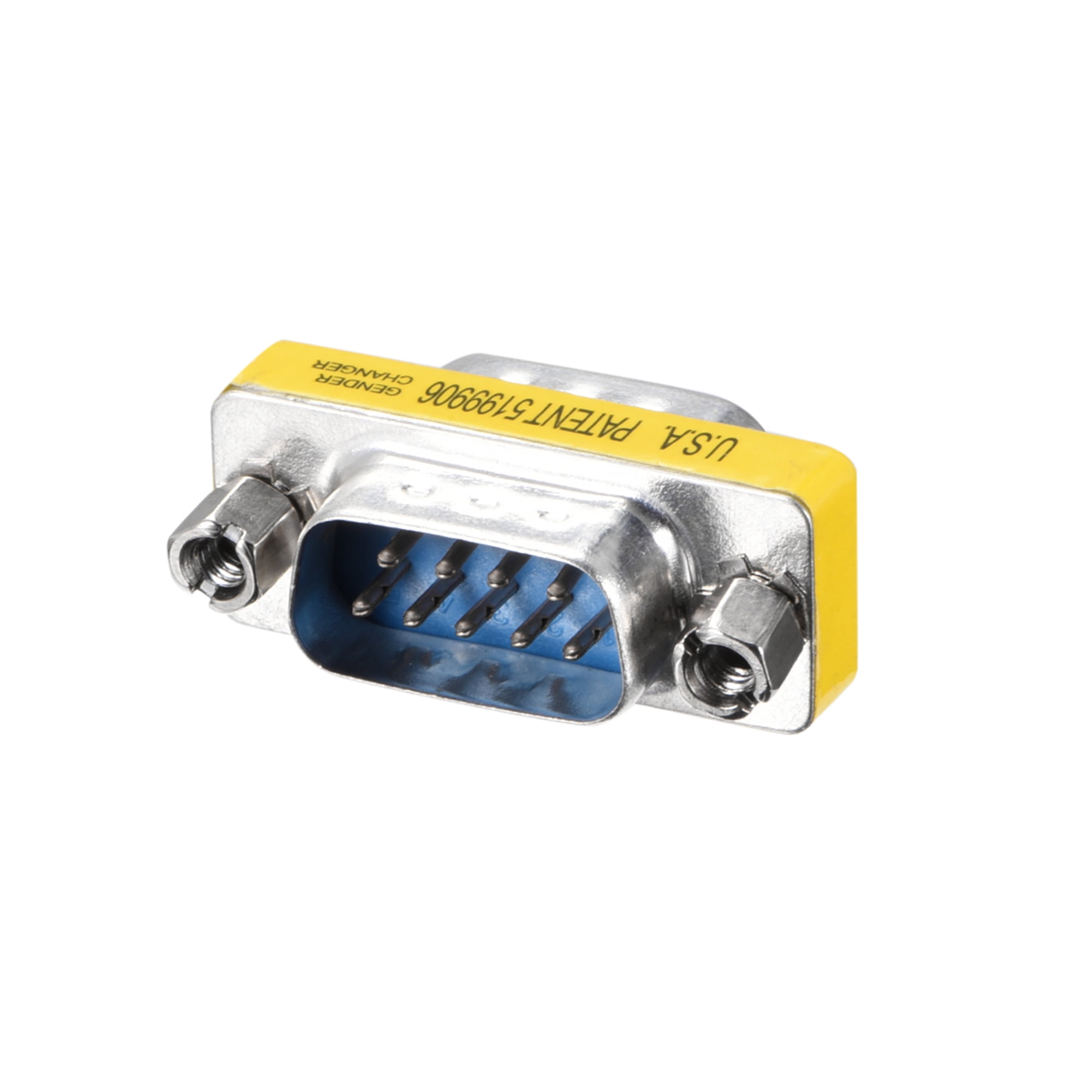 Cable Length: Female to Female Occus 2Pcs DB9 Mini Gender Changer Adapter 9Pin RS232 Com D-Sub VGA Plug Connect