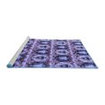 thumbnail image 2 of Ahgly Company Machine Washable Indoor Rectangle Oriental Blue Modern Area Rugs, 2' x 3', 2 of 4