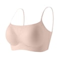 thumbnail image 5 of Fatuov Womens No Underwire Bralette Solid Color Full-Coverage Bra Breathable Fabric Push Up Sleep Bralette 36A, 5 of 5