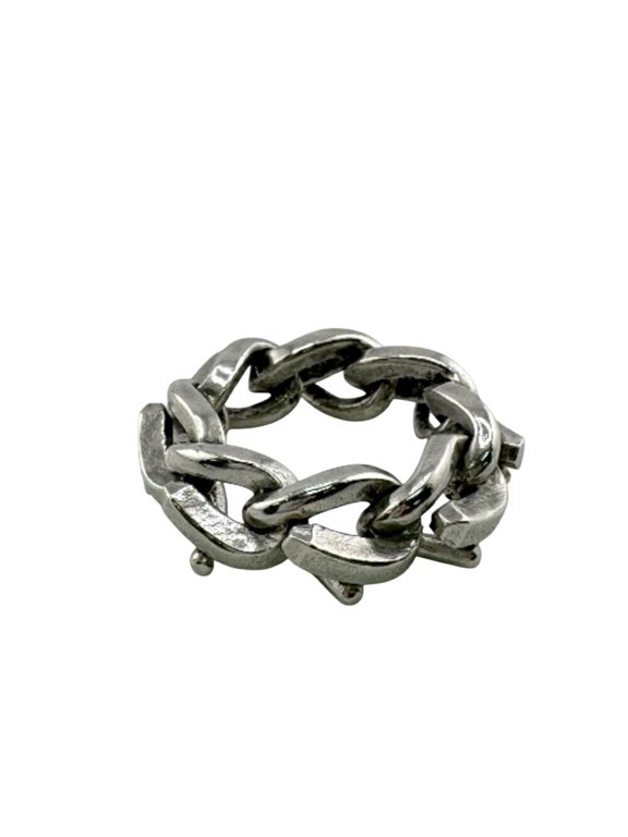Pre-Owned TIFFANY & Co. Tiffany Forge Silver Ring for Men (Good)