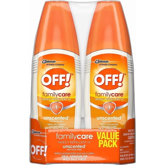 OFF! FamilyCare Mosquito Repellent IVUnscented6 oz1 ctPack of 6