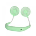 thumbnail image 2 of Prettyui USB Rechargeable Wearable Fan Ring Portable Hand Free Neckband Fan, 2 of 3